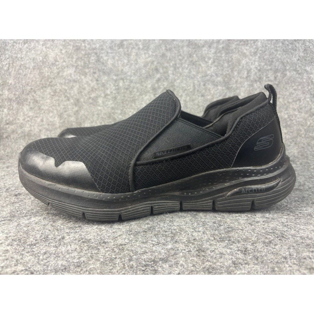 Skechers Work Arch Fit SR Men 11 Black Slip Resistant Mesh Slip On 200026